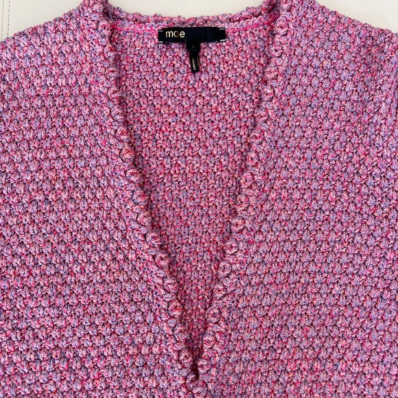 Maje Tweed V Neck Cardigan - Picture 9 of 16